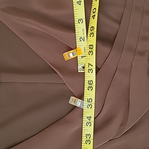JCREW Silk Evening Dress | Coffee Brown| NWOT | Size 14 - Picture 7 of 8